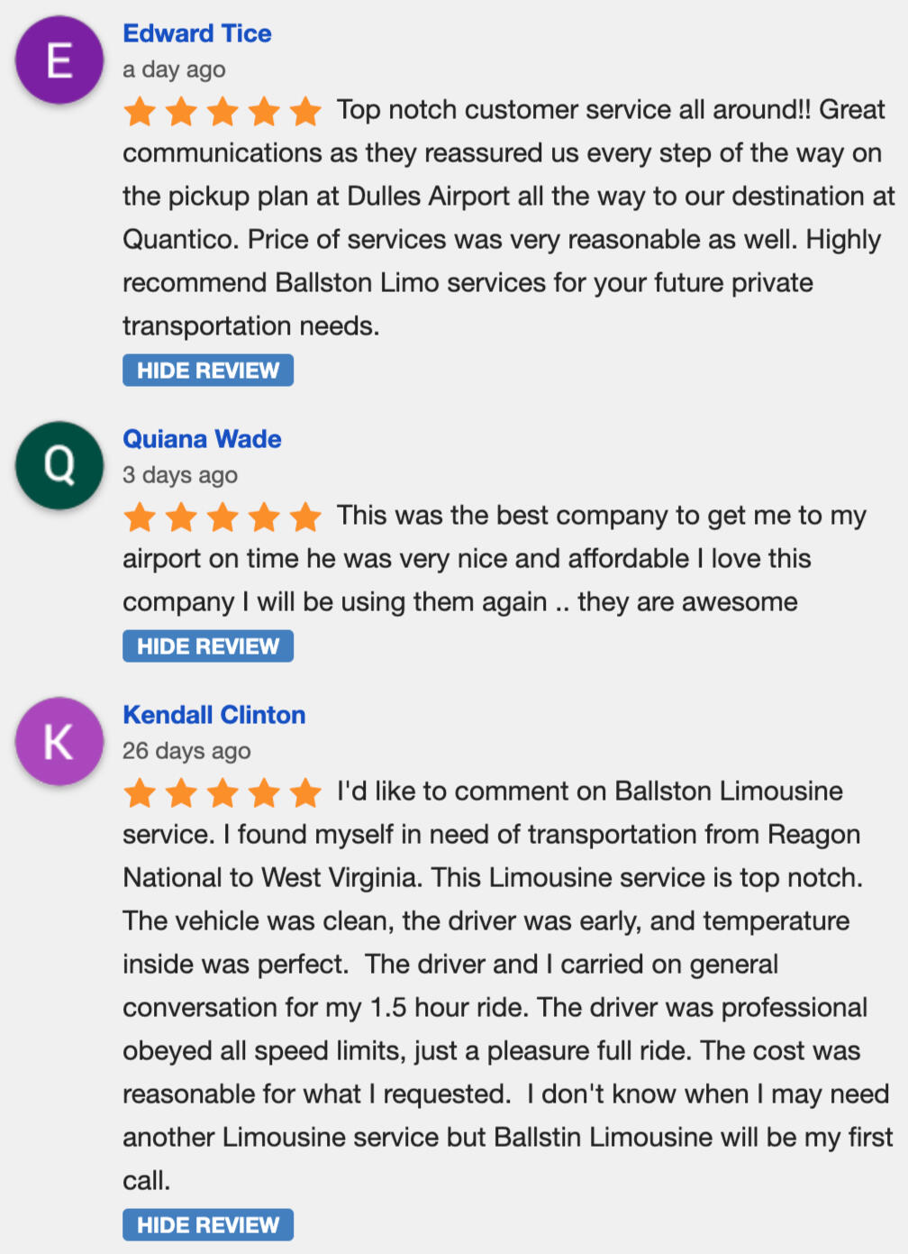 Airport Car Service Dulles